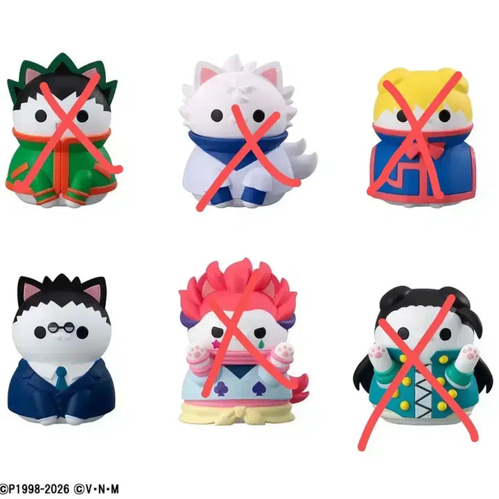 [BUNJANG] Hunter x Hunter Mega Cat Project Gon, Killua, Kurapika, Leorio, Hisoka Split Set / 공석 X) 헌터헌터 메가캣 공구 곤 키르아 크라피카 레오리오 히소카
