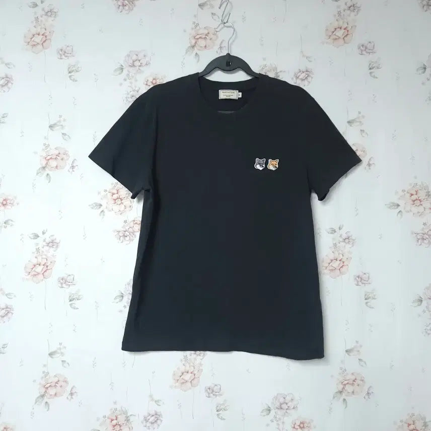 [BUNJANG] Maison Kitsuné Double Fox Patch T-Shirt / 메종키츠네 정품 더블폭스 반팔티 95~100