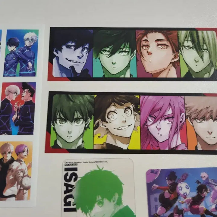 [BUNJANG] Blue Lock Goods Sticker &amp; Postcard 5 Types Set / 블루록 굿즈 스티커 엽서 5종