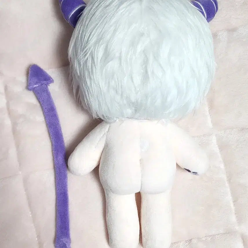 [BUNJANG] Custom 24cm Doll (No Bones) - White Hair / 남의갠제 뼈깅 무속성 솜인형 양도 떨깅 개인제작 남갠제 백발 현물