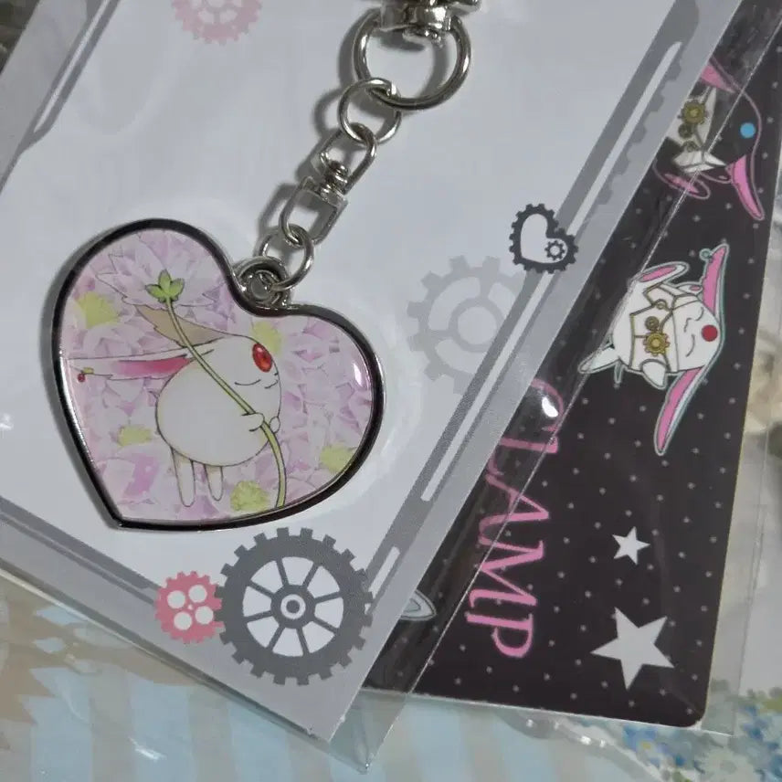 [BUNJANG] CLAMP Exhibition Mokona Heart Keyring / CLAMP전 모코나 하트 키링 판매