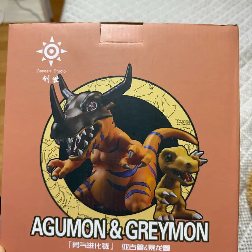 [BUNJANG] Genesis Studio Agumon &amp; Greymon Figure / 제네시스 그레이몬 아구몬 피규어