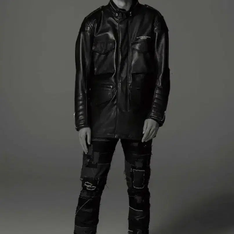 [BUNJANG] Neighborhood M65 Leather Jacket / [XL]네이버후드  m65 레더 양가죽 자켓