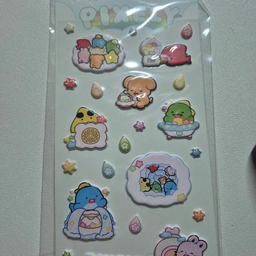 [BUNJANG] Latte Plush Sticker Set (Sealed) / 잠뜰 폭신스티커 미개봉 판매