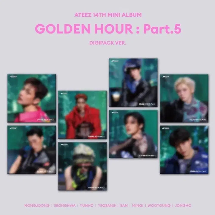 [BUNJANG] ATEEZ Golden Hour Part.5 TOKTOQ Digipack Split Set / 분철)에이티즈 TOKTOQ 골든아워 파트5 디지팩 분철