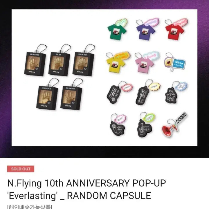 [BUNJANG] N.Flying 10th Anniversary Popup Random Capsule Keyring Lee Seunghyub Bundle Set / 엔플라잉 10주년 팝업 랜덤캡슐키링 이승협세트(일괄)