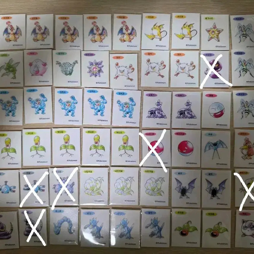 [BUNJANG] Pokemon Artwork Ttibusil Set / (사진수정/수정-4) [30주년]포켓몬 아트워크 띠부씰
