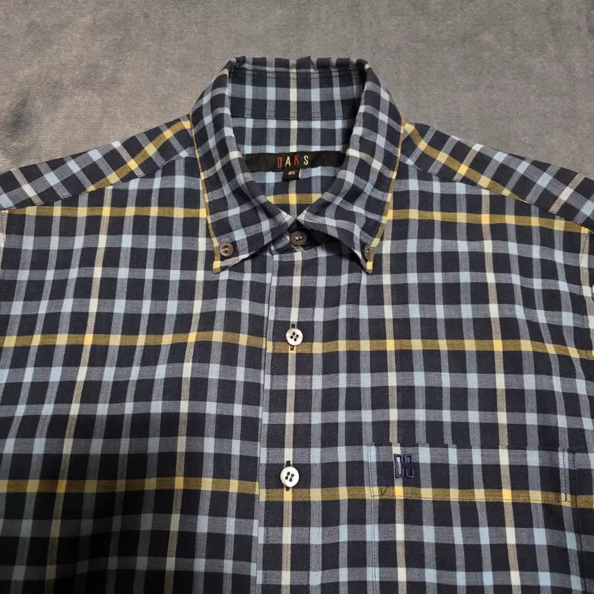 [BUNJANG] Daks Check Short Sleeve Shirt / (95)닥스 체크 반팔 셔츠