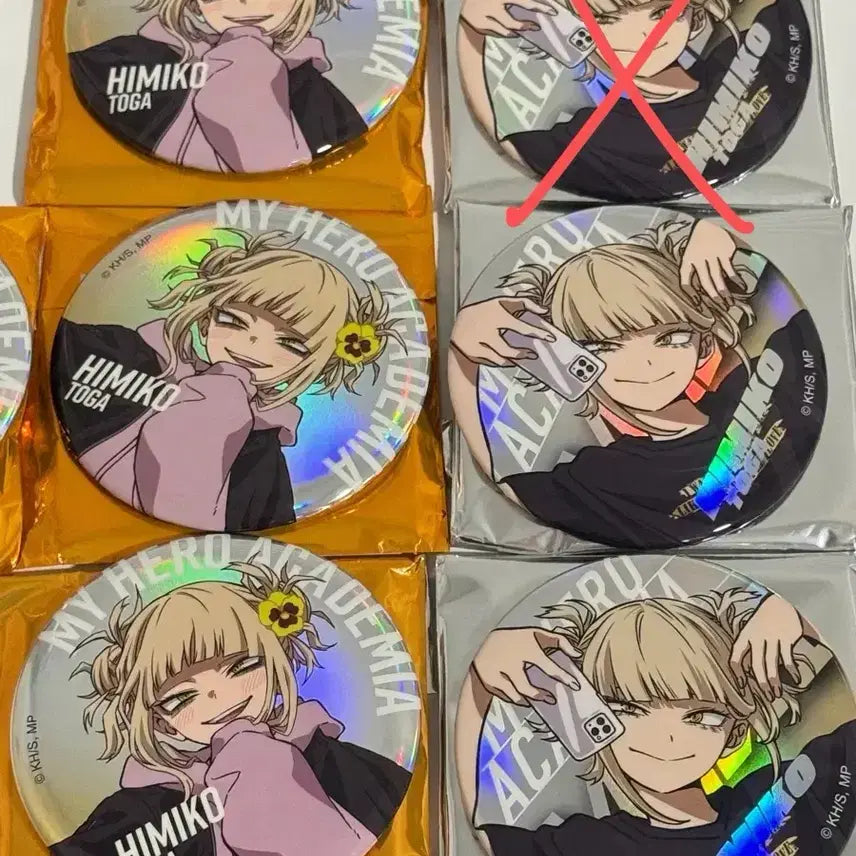 [BUNJANG] My Hero Academia Himiko Toga Aurora Big Can Badge / 나히아 히로아카 베이스야드 토가 오로라 빅 캔뱃지