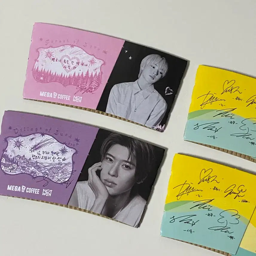 [BUNJANG] Mega Coffee Wish Cup Holder Bundle Set / (일괄) 메가커피 엔시티 위시 컵홀더 4개