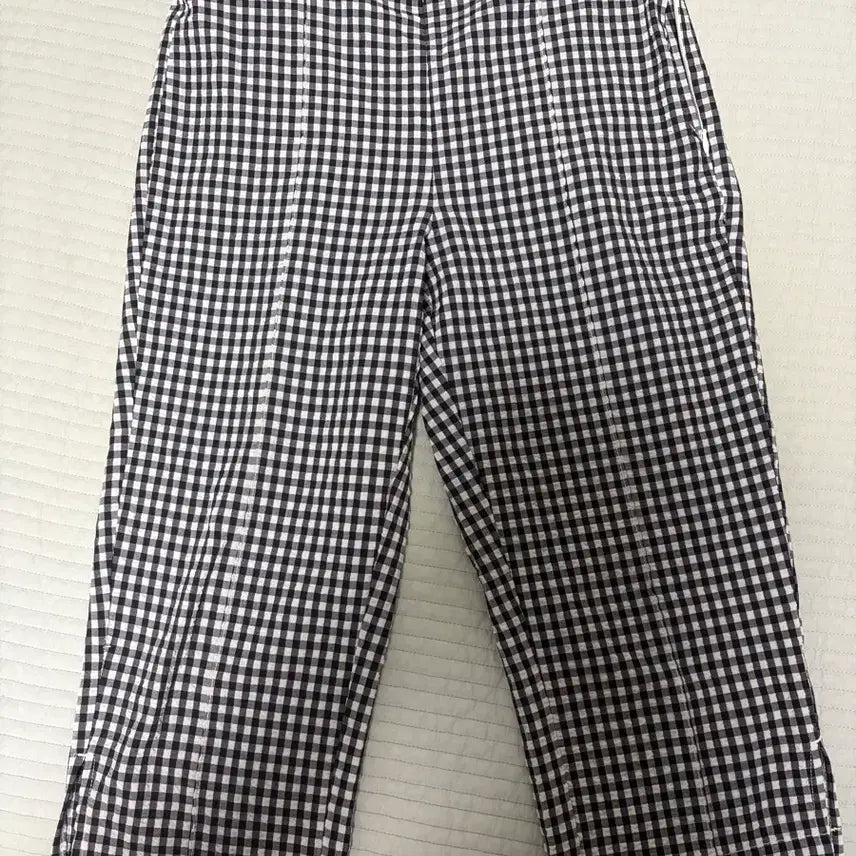 [BUNJANG] Zara Gingham Check Capri Pants / 자라 깅엄체크 카프리 팬츠