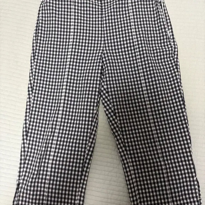 [BUNJANG] Zara Gingham Check Capri Pants / 자라 깅엄체크 카프리 팬츠