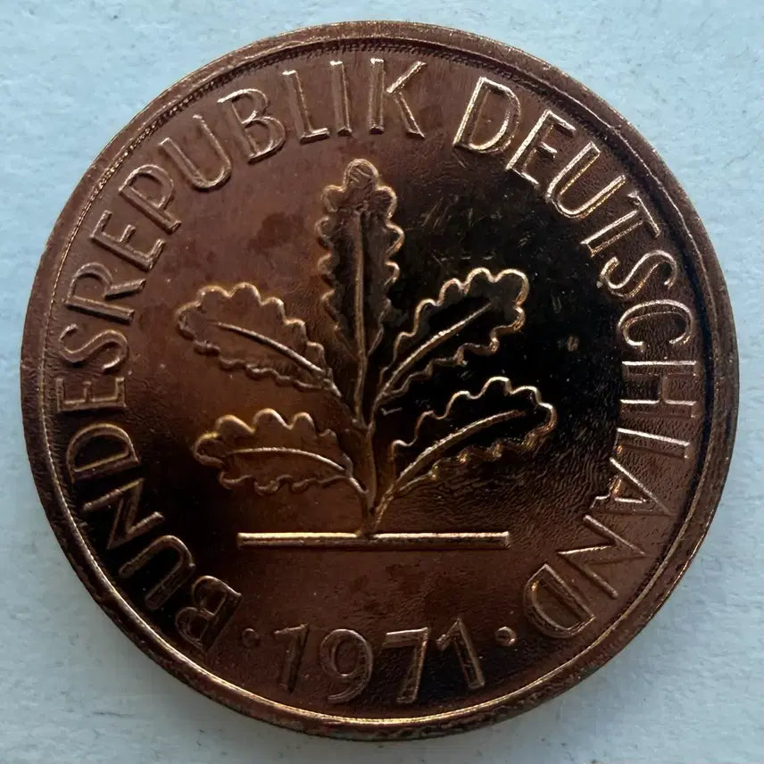 [BUNJANG] 1971 Germany 1 Pfennig Coin / 1971년 독일 1페니히 동전 S3532