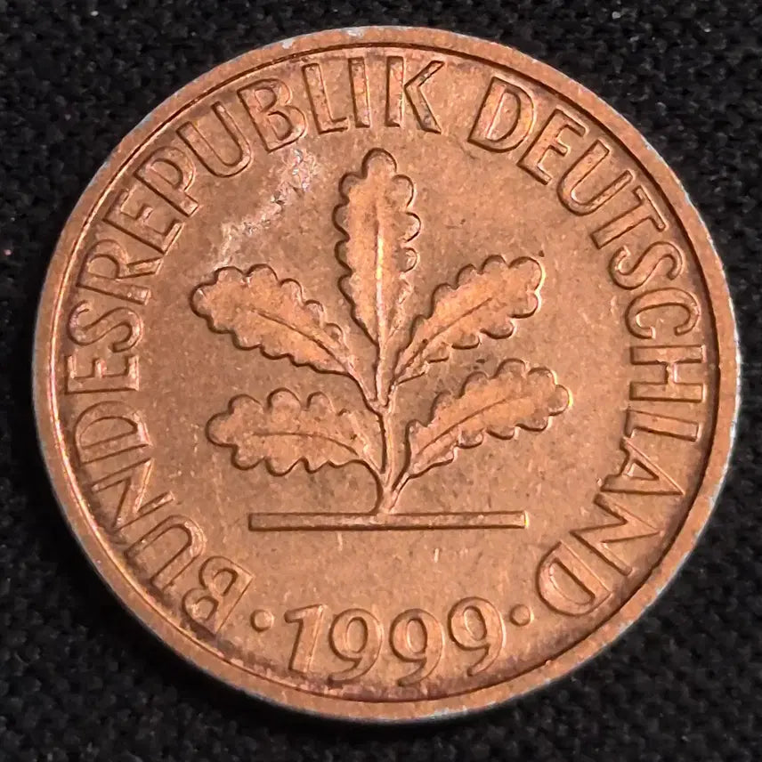 [BUNJANG] 1999 German 1 Pfennig Coin / 1999년 독일 1페니히 동전 [EP. 3437]