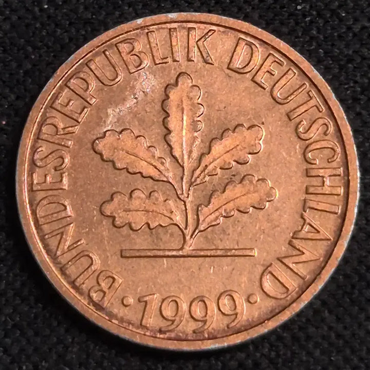 [BUNJANG] 1999 German 1 Pfennig Coin / 1999년 독일 1페니히 동전 [EP. 3437]