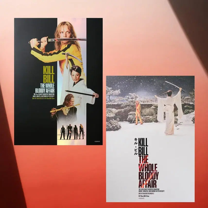 [BUNJANG] Kill Bill Artgraphy Poster Set (A+B) / 킬빌 아트그라피 포스터 (하자 있음)