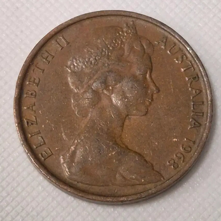 [BUNJANG] 1968 Australia 2 Cent Coin / 1968년 호주 2센트 동전 zk-3864