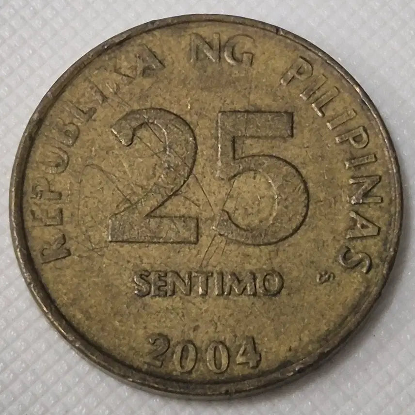 [BUNJANG] Philippines 2004 25 Centimo Coin / 2004년 필리핀 25센티모 동전 zk-3879