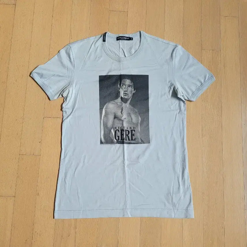 [BUNJANG] Dolce &amp; Gabbana Richard Gere Print Retro Vintage T-Shirt / 돌체앤가바나 반팔 티셔츠 리차드기어 프린트 레트로 빈티지