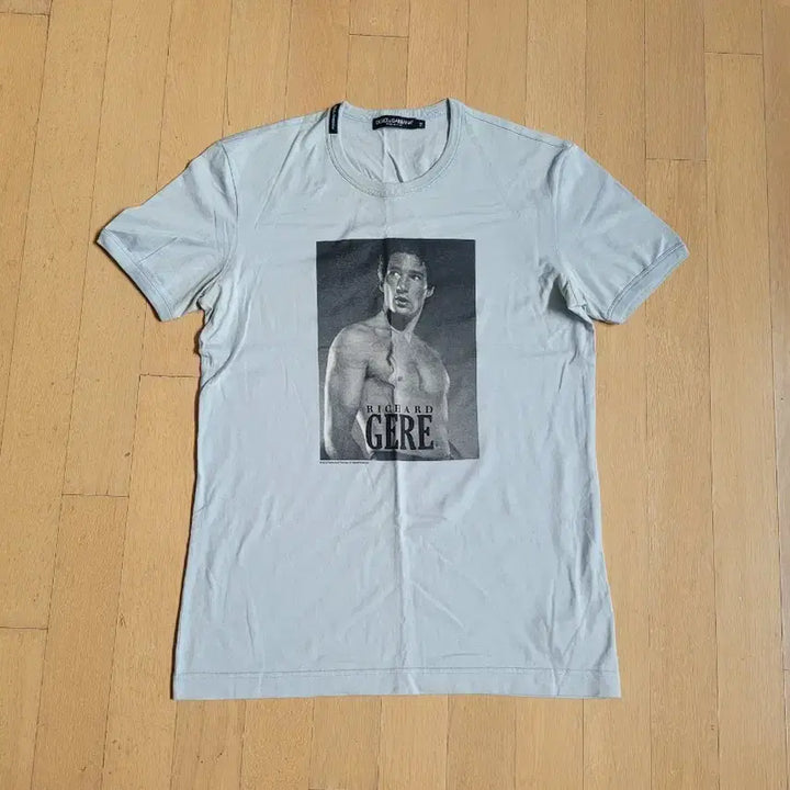 [BUNJANG] Dolce &amp; Gabbana Richard Gere Print Retro Vintage T-Shirt / 돌체앤가바나 반팔 티셔츠 리차드기어 프린트 레트로 빈티지