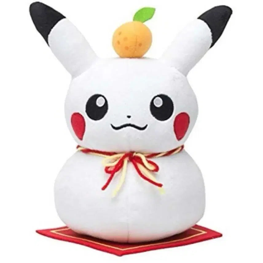 [BUNJANG] Pokemon New Year Kagami Mochi Pikachu Plush Doll / (교환) 포켓몬 신년 카가미모찌 피카츄 인형