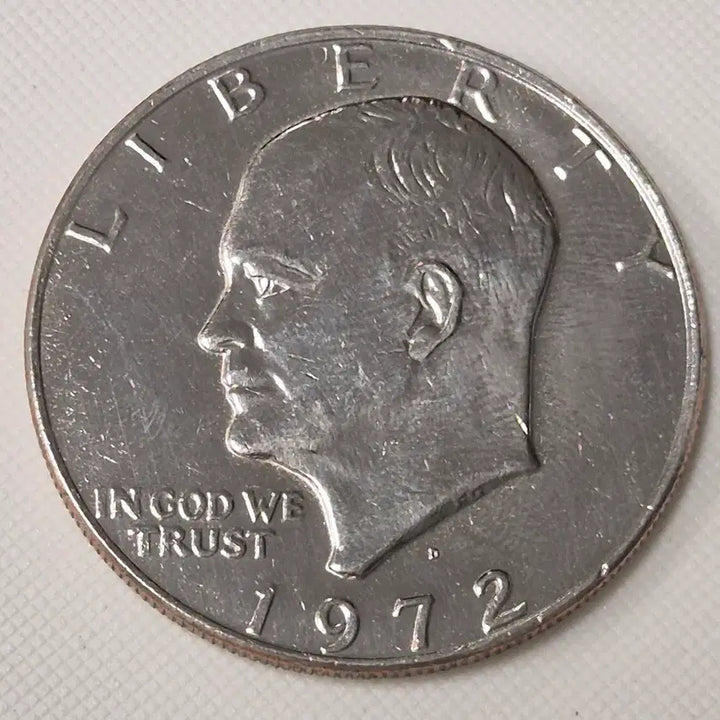 [BUNJANG] 1972 Eisenhower Dollar Coin / [대형] 1972년 미국 아이젠하워 달러 동전 zk-3900