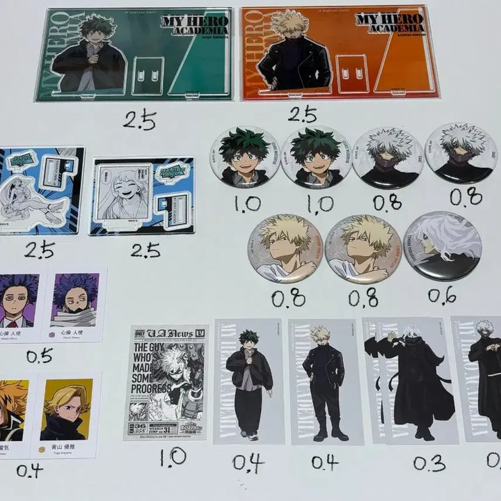 [BUNJANG] My Hero Academia Baseyard Acrylic Stand Chocokono / 히로아카 베이스야드 아크릴스탠드 제일복권 초코노코 바쿠고 미도리야 점프샵