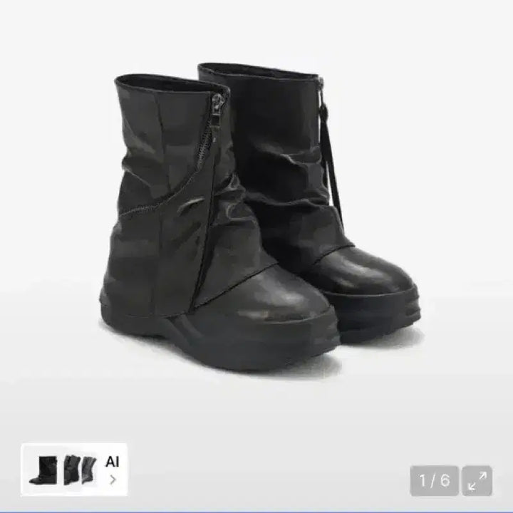 [BUNJANG] Dainit Zipper Curved Boots Walker / 다이닛 지퍼 커브드 부츠 워커 230 1회 착용