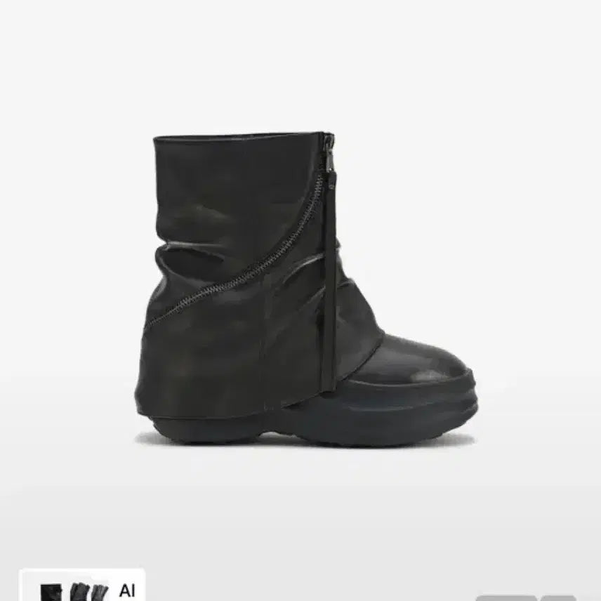 [BUNJANG] Dainit Zipper Curved Boots Walker / 다이닛 지퍼 커브드 부츠 워커 230 1회 착용
