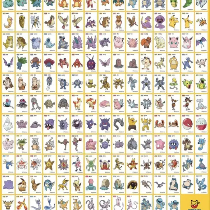 [BUNJANG] Pokemon Stickers (Various Sets) / 포켓몬스터 띠부씰 163종 151종 100종 전종 구매합니다