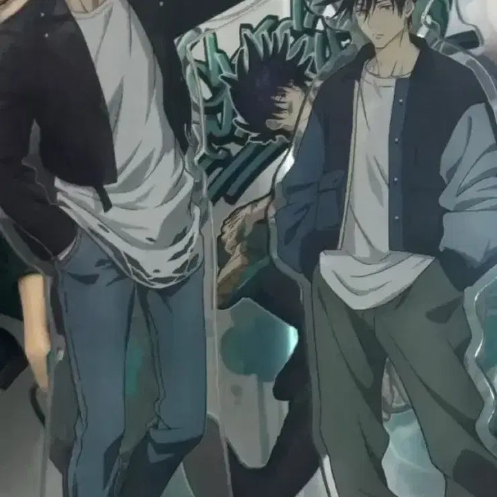 [BUNJANG] Gojo Satoru &amp; Fushiguro Megumi Casual Wear Acrylic Stand / 고죠 사토루 &amp; 후시구로 메구미 사복 아크릴스탠드