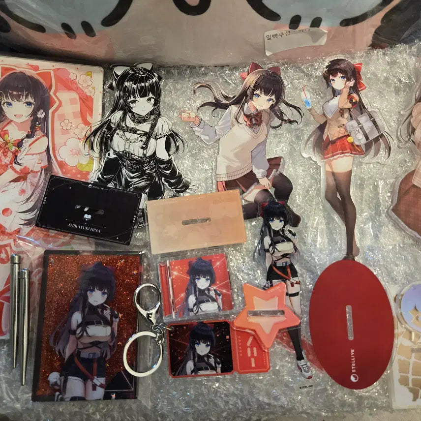 [BUNJANG] Shirayuki Hina Unsealed Bundle Set - Stellive Goods / 개봉품) 스텔라이브 시라유키히나 굿즈 일괄