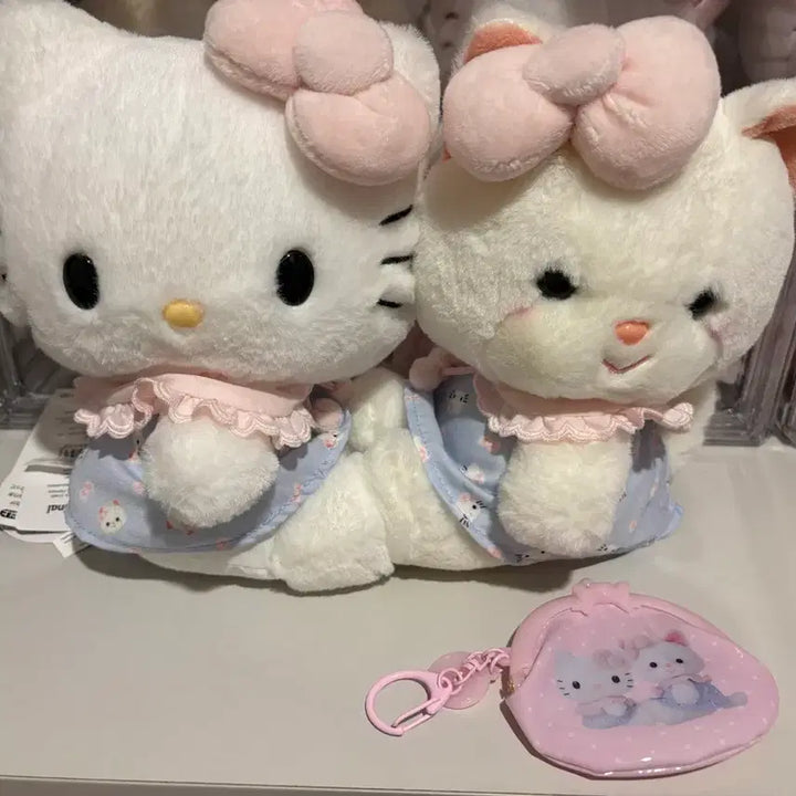 [BUNJANG] Sanrio Yoshitoku Nui Hello Kitty Coin Purse Keychain Set / 산리오 요시토쿠 누이 헬로 키티 동전지갑 키링 세트