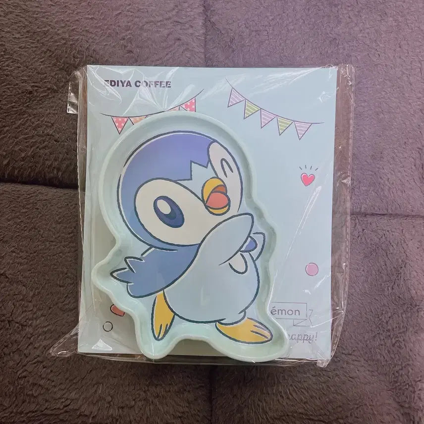 [BUNJANG] Ediya x Pokemon Piplup Plate (Sealed) / (미개봉) 이디야 x 포켓몬 팽도리 접시