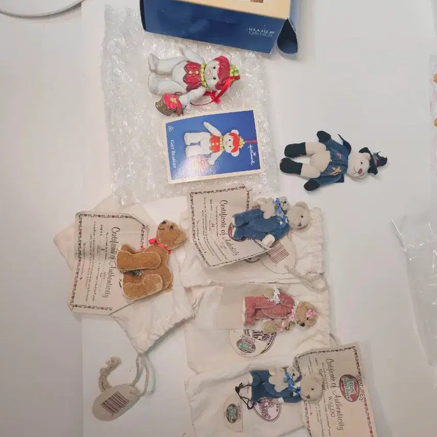 [BUNJANG] Vintage Bear Miniatures Set / 빈티지베어 인형 소품 세트