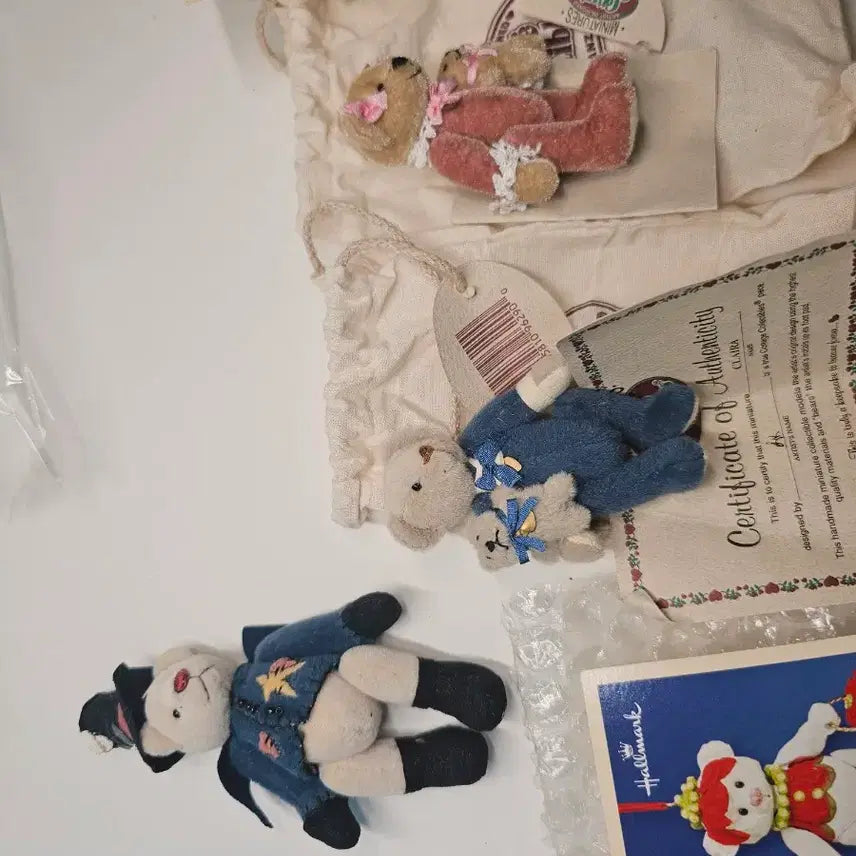 [BUNJANG] Vintage Bear Miniatures Set / 빈티지베어 인형 소품 세트