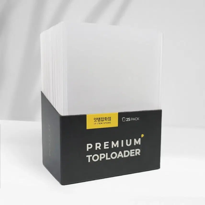 [BUNJANG] ITTAEM Top Loader White (25 Sheets) / 잇탬잡화점 탑로더 화이트 25매(보호필름X)
