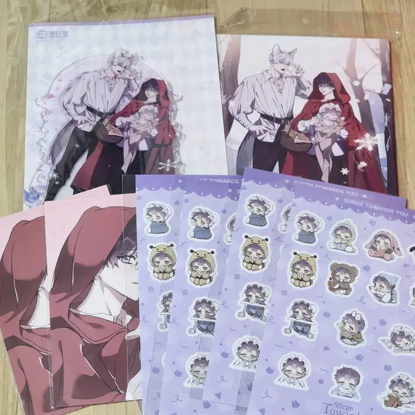[BUNJANG] Neo Culture Technology Ten Red Riding Hood Acrylic Diorama Mini Shikishi Bundle Set / 팬베이스 너를찾는파도 너찾파 빨간망토아크릴디오라마 미니색지 일괄