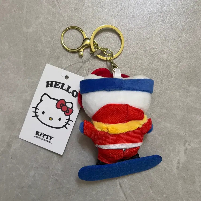 [BUNJANG] Hello Kitty Sports Snowboard Keychain / 헬로키티 스포츠  스노보드 키링