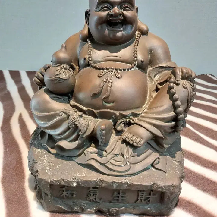[BUNJANG] Smiling Budai Statue (Brass) / 복을 부르는 웃는 포대화상(황동)