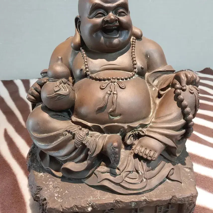 [BUNJANG] Smiling Budai Statue (Brass) / 복을 부르는 웃는 포대화상(황동)