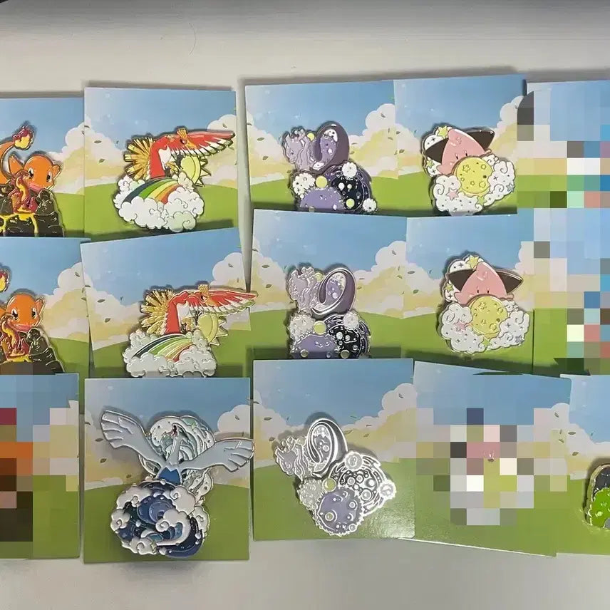 [BUNJANG] Lee Sang Toast Pokemon Badges / 이삭토스트 포켓몬 뱃지 팝니다