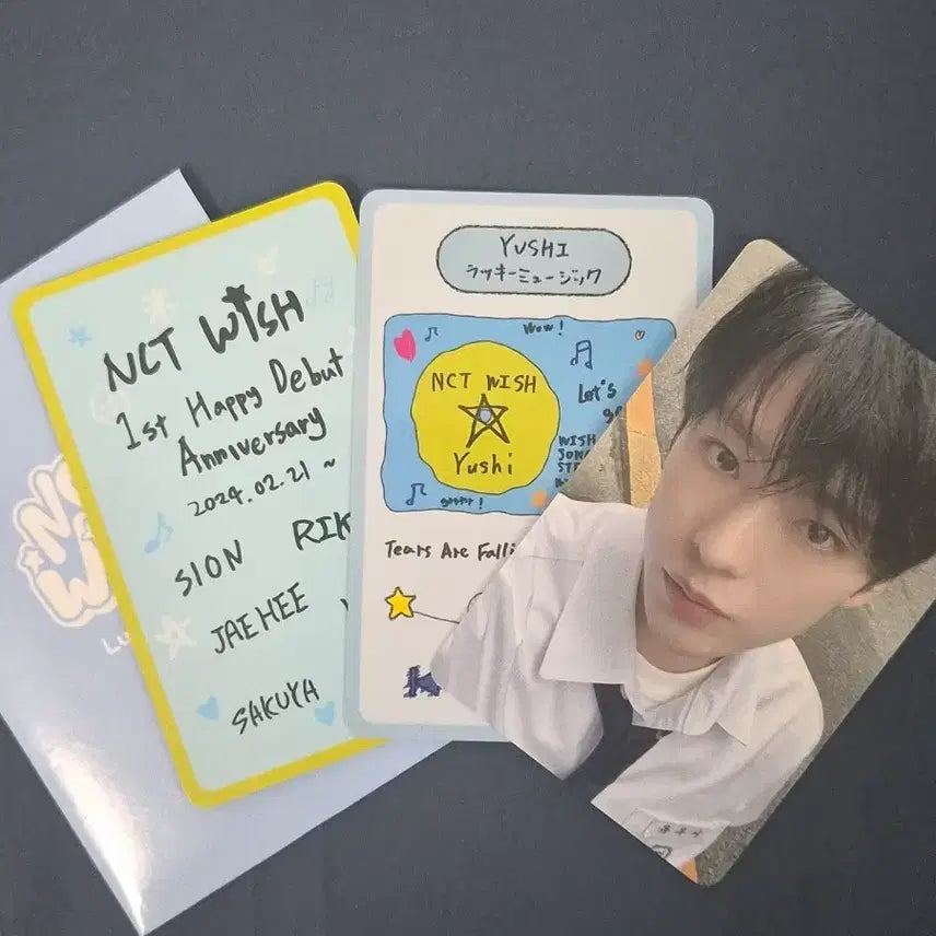 [BUNJANG] NCT WISH Debut 1st Anniversary Lucky Draw Photocard Set / 유우시 엔시티 위시 nct wish 데뷔 1주년 럭키 카드 세트 포카