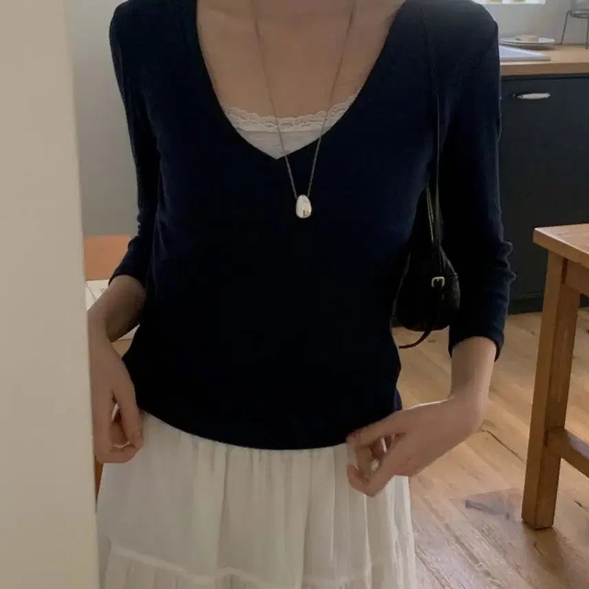 [BUNJANG] Miel Sleeveless + T-shirt Set / 미엘 도매택 나시+티셔츠 set 판매