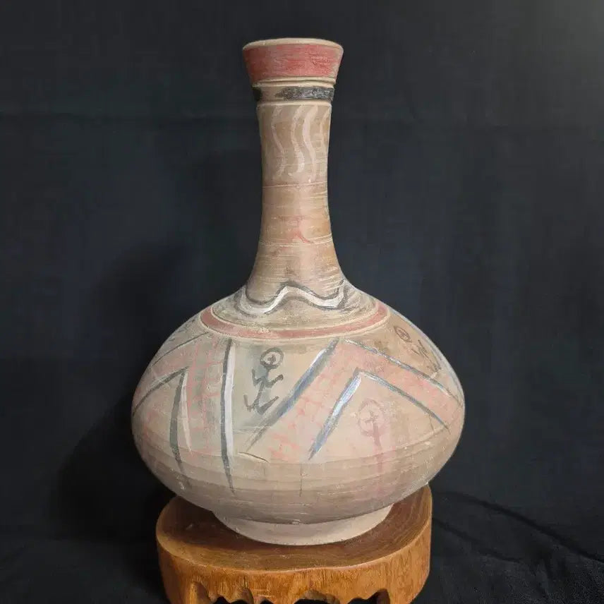 [BUNJANG] Antique Three-Color Earthenware Water/Liquor Ewer / 오래된 삼색 삼채 토기 물병 술병 주병