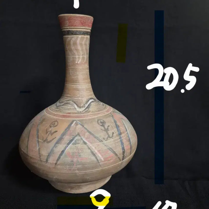 [BUNJANG] Antique Three-Color Earthenware Water/Liquor Ewer / 오래된 삼색 삼채 토기 물병 술병 주병