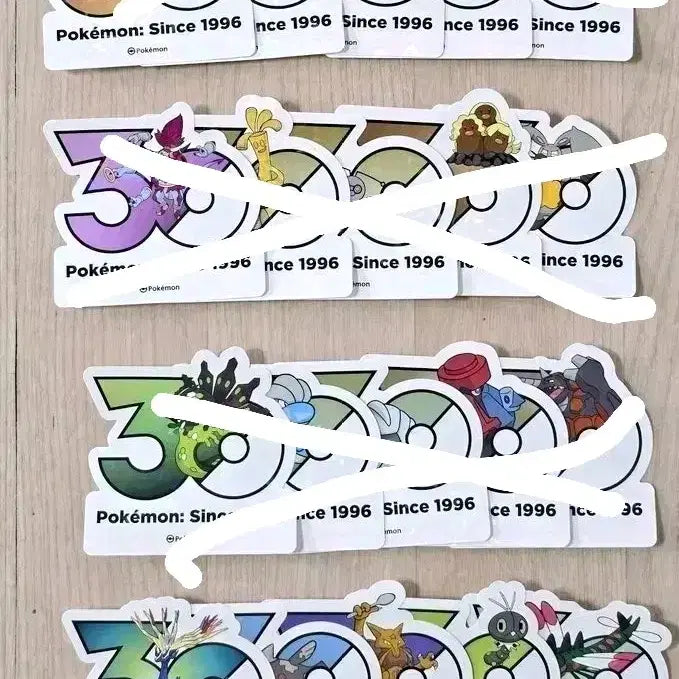 [BUNJANG] Pokemon 30th Anniversary Olive Young Stickers / 포켓몬 성수 올리브영 30주년 스티커