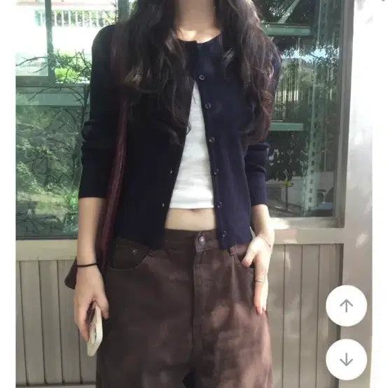 [BUNJANG] Astyle Summer Ribbed Cardigan / 에이블리 여름 골지 가디건