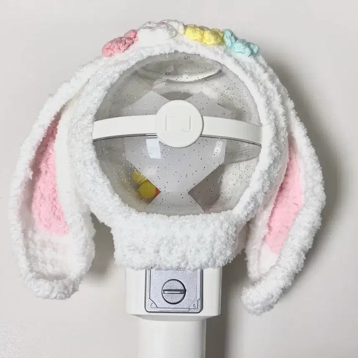 [BUNJANG] Park Jihoon Handmade Crochet Support Rod Cover (Lob Ear Version) / 박지훈 응원봉 커버 뽑봉 케이스 핸드메이드 뜨개 옷 롭이어 커스텀 포카
