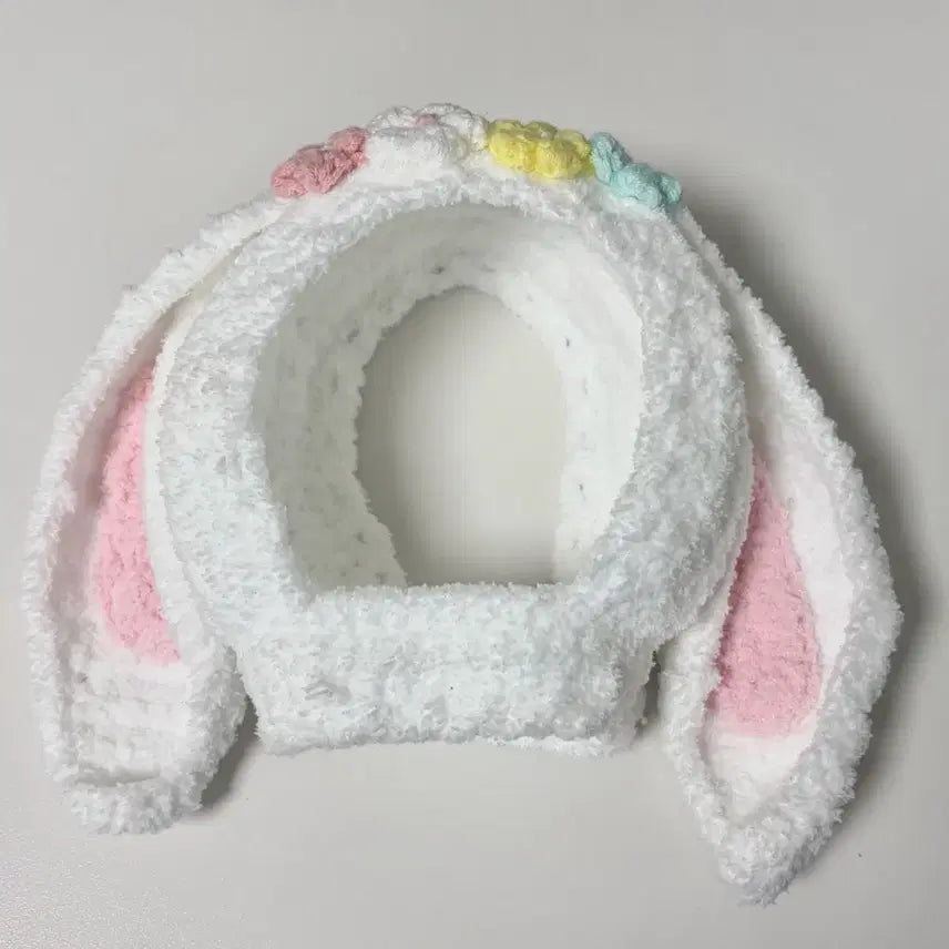 [BUNJANG] Park Jihoon Handmade Crochet Support Rod Cover (Lob Ear Version) / 박지훈 응원봉 커버 뽑봉 케이스 핸드메이드 뜨개 옷 롭이어 커스텀 포카